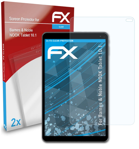 atFoliX FX-Clear Schutzfolie für Barnes & Noble NOOK Tablet 10.1