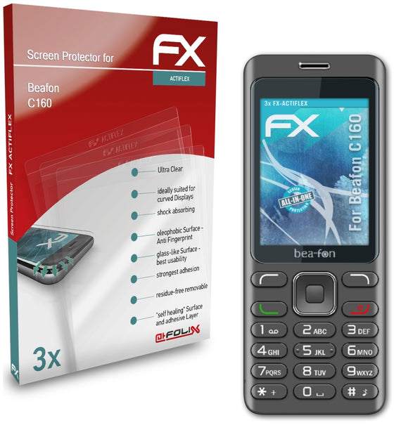 atFoliX FX-ActiFleX Displayschutzfolie für Beafon C160