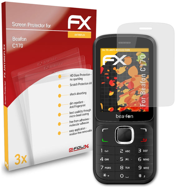 atFoliX FX-Antireflex Displayschutzfolie für Beafon C170