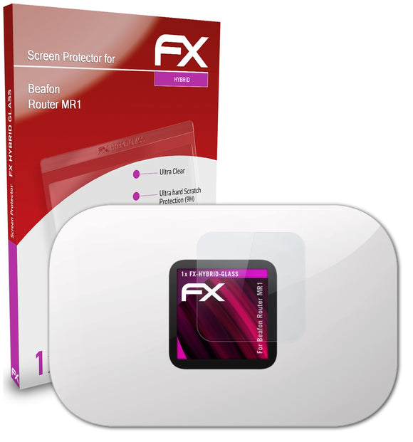 atFoliX FX-Hybrid-Glass Panzerglasfolie für Beafon Router MR1
