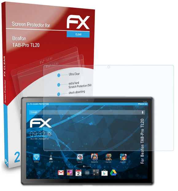 atFoliX FX-Clear Schutzfolie für Beafon TAB-Pro TL20