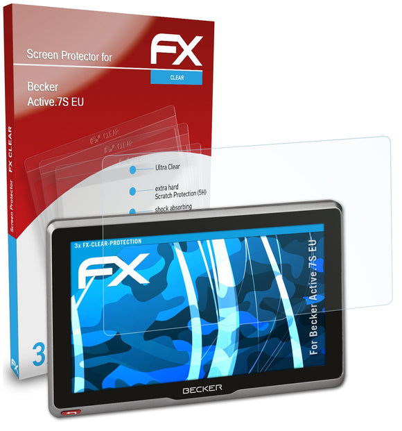 atFoliX FX-Clear Schutzfolie für Becker Active.7S EU