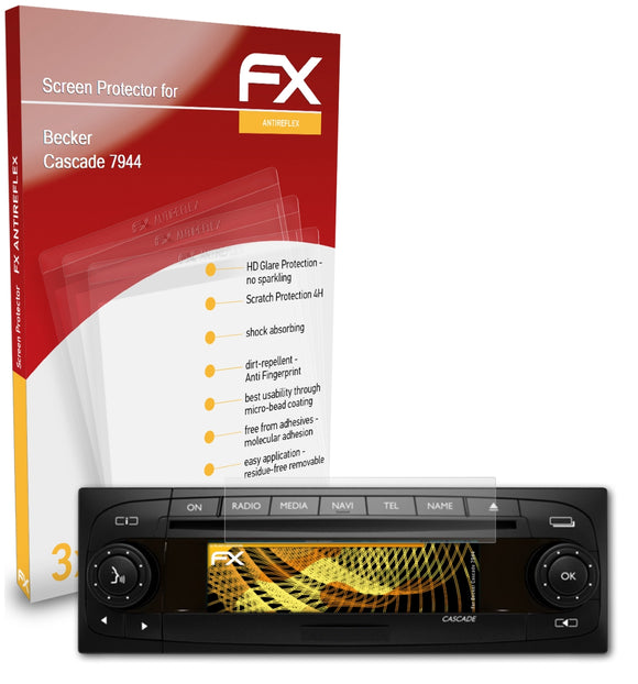 atFoliX FX-Antireflex Displayschutzfolie für Becker Cascade 7944