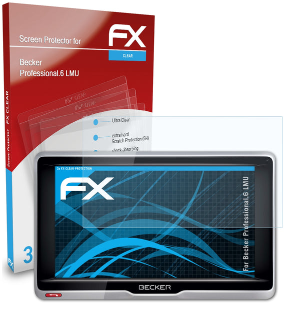 atFoliX FX-Clear Schutzfolie für Becker Professional.6 LMU