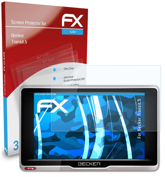 atFoliX FX-Clear Schutzfolie für Becker Transit.5