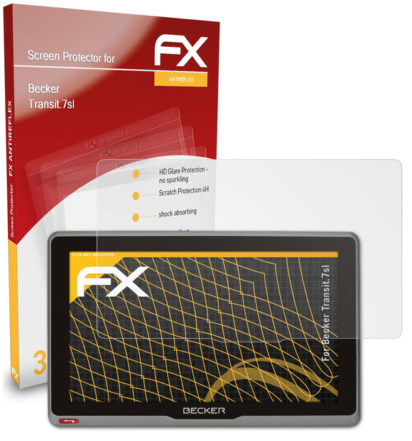 atFoliX FX-Antireflex Displayschutzfolie für Becker Transit.7sl