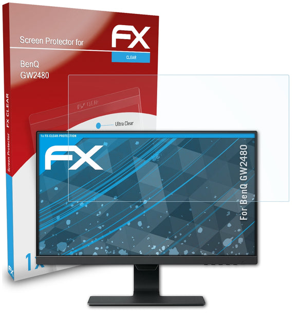 atFoliX FX-Clear Schutzfolie für BenQ GW2480
