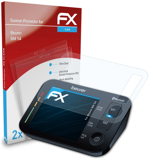 atFoliX FX-Clear Schutzfolie für Beurer BM 54