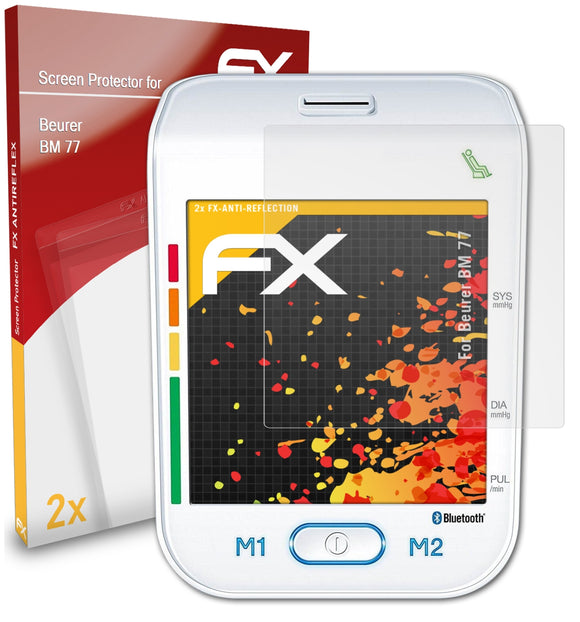 atFoliX FX-Antireflex Displayschutzfolie für Beurer BM 77