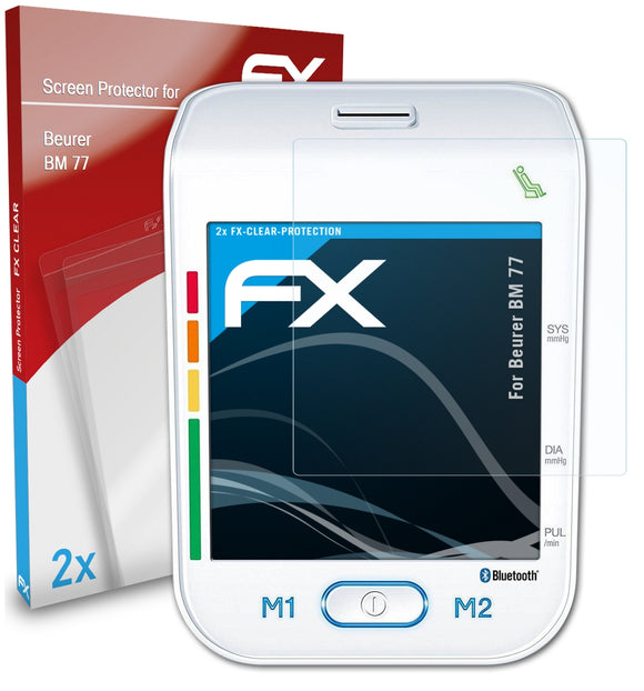 atFoliX FX-Clear Schutzfolie für Beurer BM 77