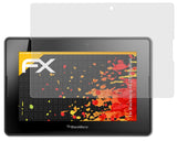 Panzerfolie atFoliX kompatibel mit Blackberry 4G LTE PlayBook, entspiegelnde und stoßdämpfende FX (2X)
