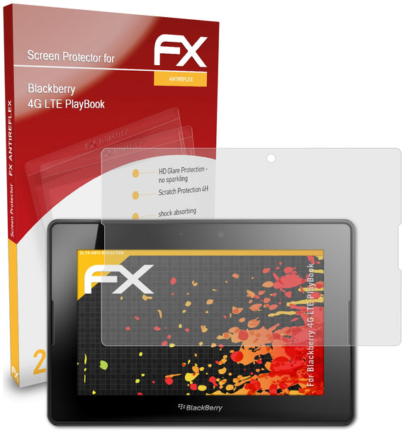 atFoliX FX-Antireflex Displayschutzfolie für Blackberry 4G LTE PlayBook