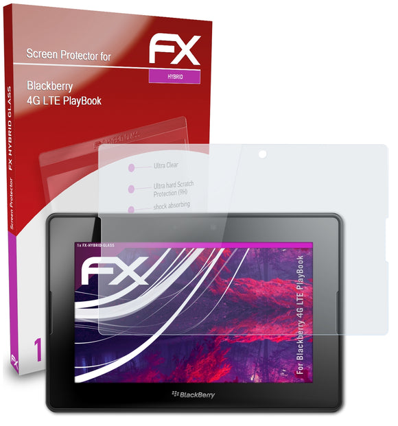 atFoliX FX-Hybrid-Glass Panzerglasfolie für Blackberry 4G LTE PlayBook