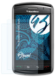 Schutzfolie Bruni kompatibel mit Blackberry 9500 Storm, glasklare (2X)