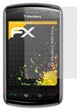Panzerfolie atFoliX kompatibel mit Blackberry 9500 Storm, entspiegelnde und stoßdämpfende FX (3X)