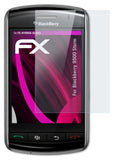 Glasfolie atFoliX kompatibel mit Blackberry 9500 Storm, 9H Hybrid-Glass FX