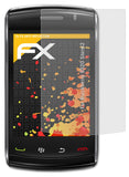 Panzerfolie atFoliX kompatibel mit Blackberry 9520 Storm2, entspiegelnde und stoßdämpfende FX (3X)
