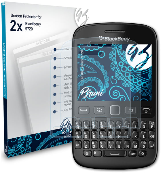 Bruni Basics-Clear Displayschutzfolie für Blackberry 9720