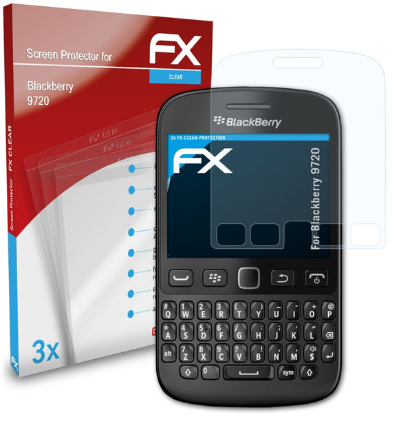 atFoliX FX-Clear Schutzfolie für Blackberry 9720