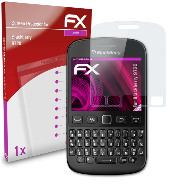 atFoliX FX-Hybrid-Glass Panzerglasfolie für Blackberry 9720