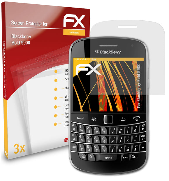 atFoliX FX-Antireflex Displayschutzfolie für Blackberry Bold 9900
