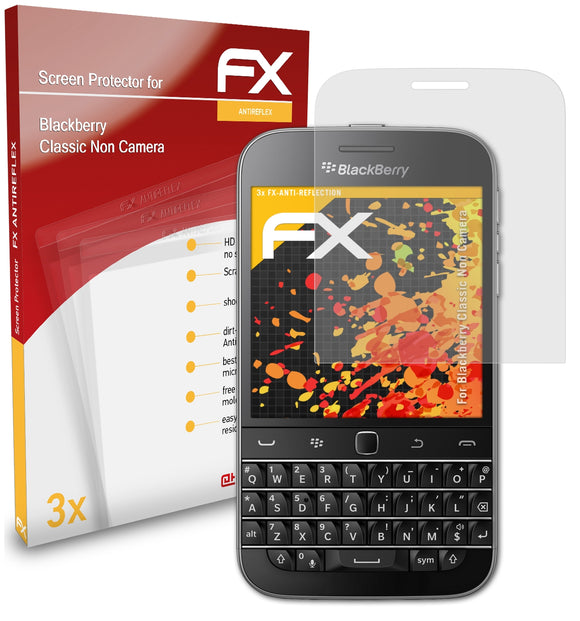 atFoliX FX-Antireflex Displayschutzfolie für Blackberry Classic Non Camera