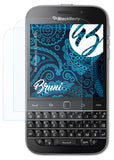 Schutzfolie Bruni kompatibel mit Blackberry Classic Q20, glasklare (2X)