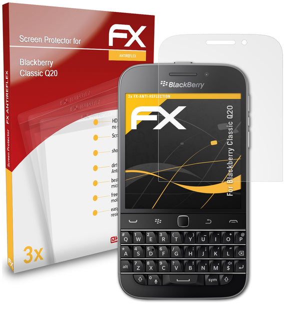 atFoliX FX-Antireflex Displayschutzfolie für Blackberry Classic (Q20)