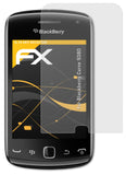 Panzerfolie atFoliX kompatibel mit Blackberry Curve 9380, entspiegelnde und stoßdämpfende FX (3X)
