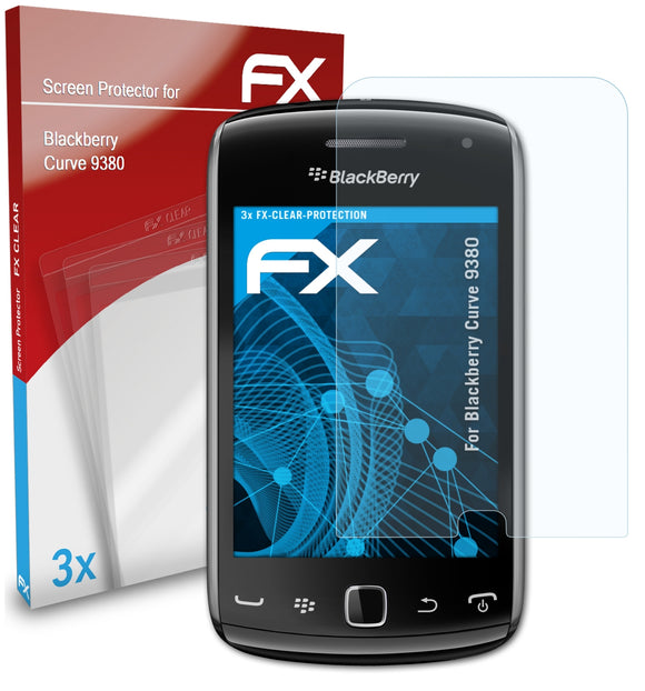 atFoliX FX-Clear Schutzfolie für Blackberry Curve 9380