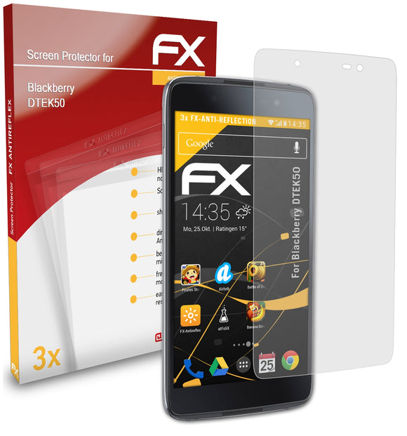 atFoliX FX-Antireflex Displayschutzfolie für Blackberry DTEK50
