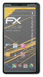 Panzerfolie atFoliX kompatibel mit Blackberry Evolve X, entspiegelnde und stoßdämpfende FX (3X)