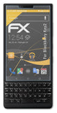Panzerfolie atFoliX kompatibel mit Blackberry Key2, entspiegelnde und stoßdämpfende FX (3X)