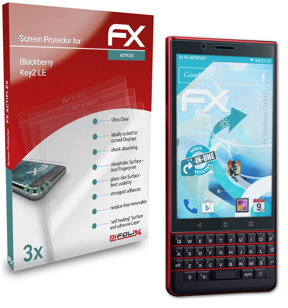 atFoliX FX-ActiFleX Displayschutzfolie für Blackberry Key2 LE