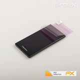Panzerfolie atFoliX kompatibel mit Blackberry Leap, entspiegelnde und stoßdämpfende FX (3X)
