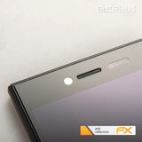 Panzerfolie atFoliX kompatibel mit Blackberry Leap, entspiegelnde und stoßdämpfende FX (3X)