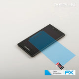 Schutzfolie atFoliX kompatibel mit Blackberry Leap, ultraklare FX (3X)