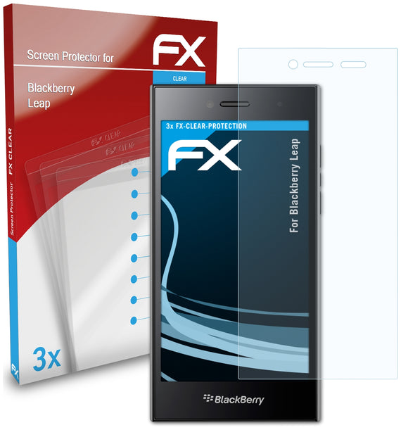 atFoliX FX-Clear Schutzfolie für Blackberry Leap