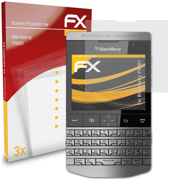 atFoliX FX-Antireflex Displayschutzfolie für Blackberry P9981
