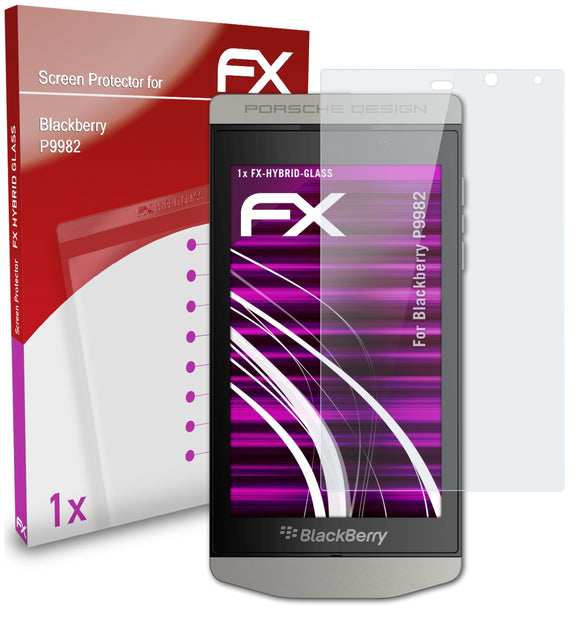 atFoliX FX-Hybrid-Glass Panzerglasfolie für Blackberry P9982