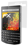 Panzerfolie atFoliX kompatibel mit Blackberry P9983, entspiegelnde und stoßdämpfende FX (3X)
