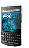 Schutzfolie atFoliX kompatibel mit Blackberry P9983, ultraklare FX (3X)