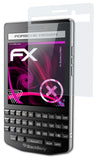 Glasfolie atFoliX kompatibel mit Blackberry P9983, 9H Hybrid-Glass FX
