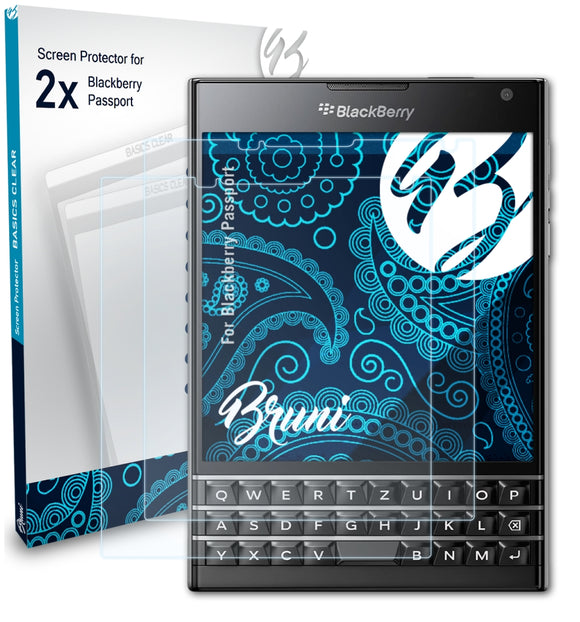 Bruni Basics-Clear Displayschutzfolie für Blackberry Passport