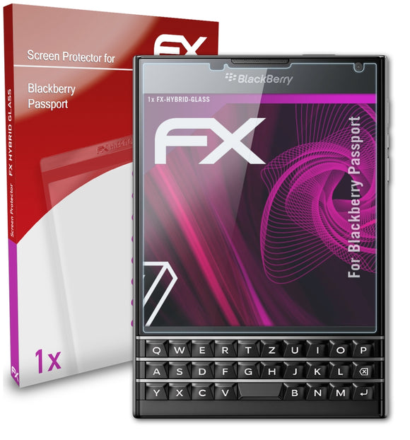 atFoliX FX-Hybrid-Glass Panzerglasfolie für Blackberry Passport