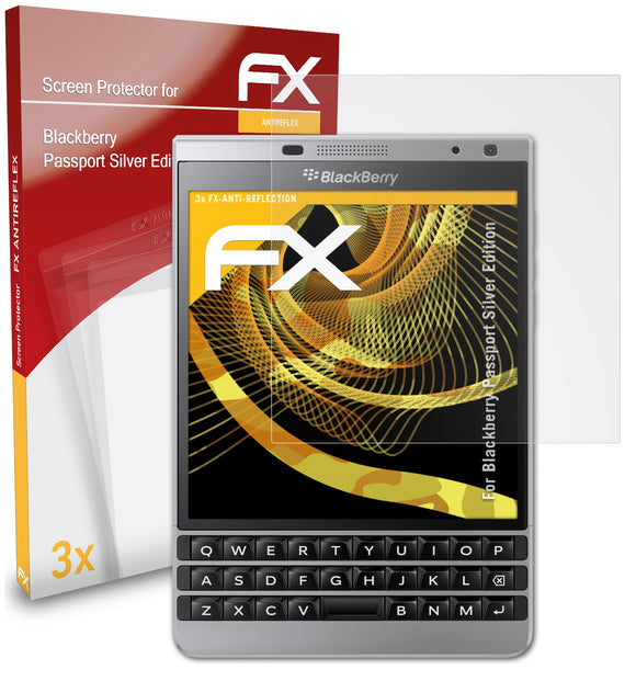 atFoliX FX-Antireflex Displayschutzfolie für Blackberry Passport Silver Edition
