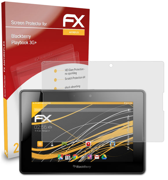 atFoliX FX-Antireflex Displayschutzfolie für Blackberry Playbook 3G+