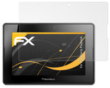 Panzerfolie atFoliX kompatibel mit Blackberry Playbook, entspiegelnde und stoßdämpfende FX (2X)
