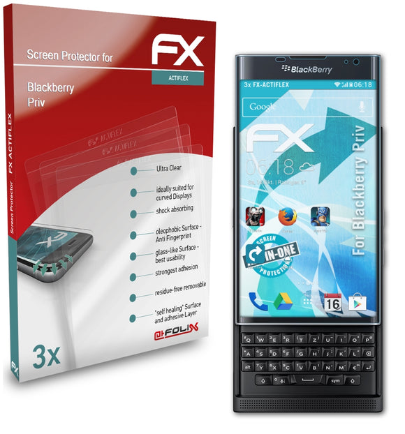 atFoliX FX-ActiFleX Displayschutzfolie für Blackberry Priv