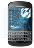 Schutzfolie Bruni kompatibel mit Blackberry Q10, glasklare (2X)